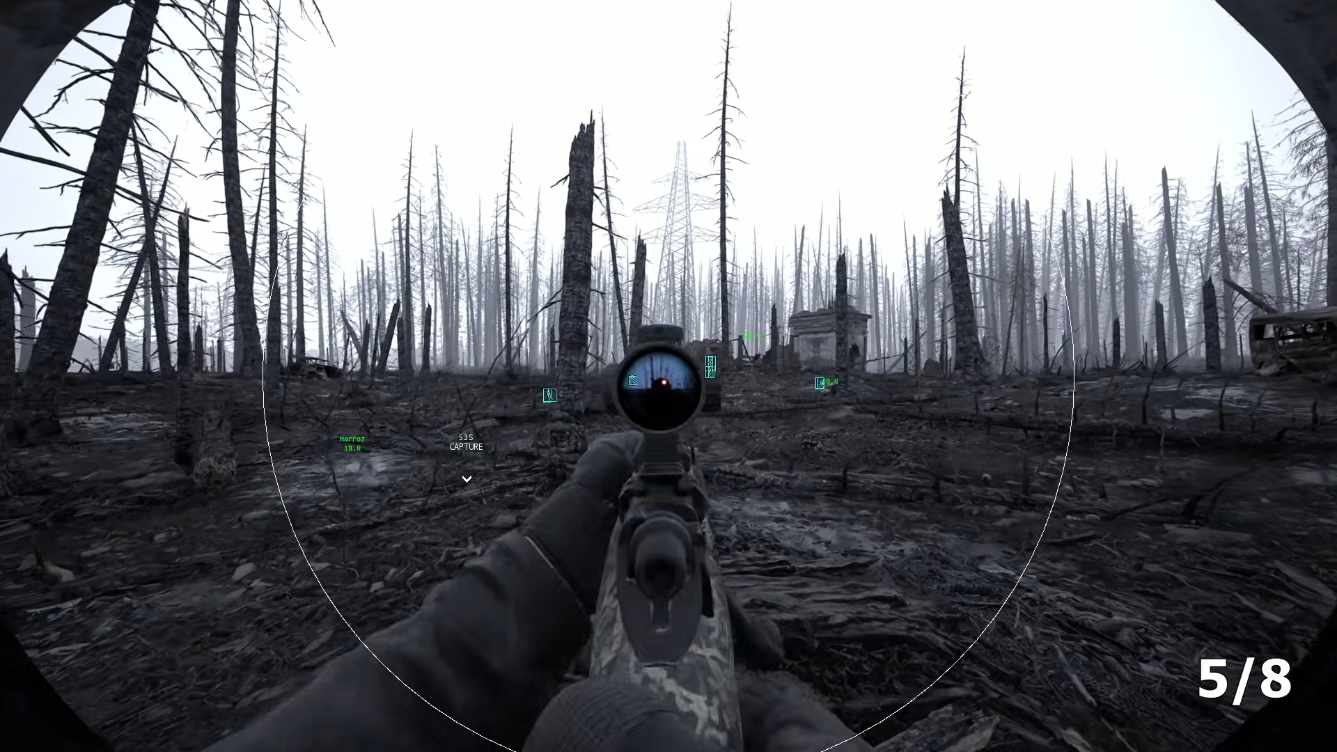 Bodycam Zombies horde in dark UE5 environment